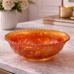 Misa carnival glass w kolorze marigold