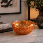 Dekoracyjna paterka/misa typu carnival glass