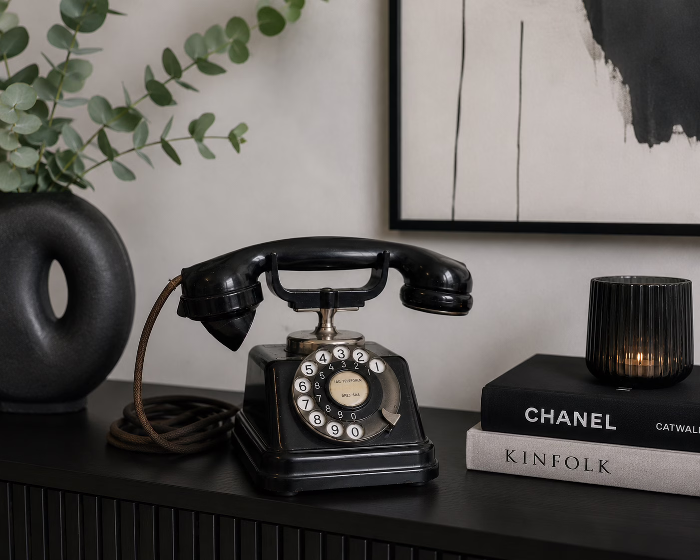 Telefon Fabrik Automatic A/S København – zabytkowy telefon duński, vintage, kolekcjonerski