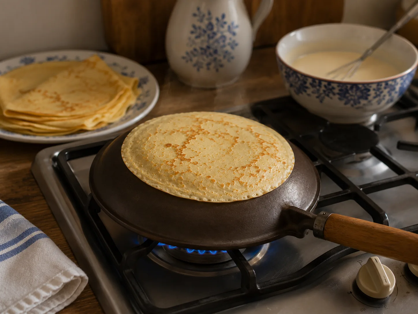 Patelnia do naleśników KAISER Backform – vintage – Niemcy – Crêpes / Pfannkuchen