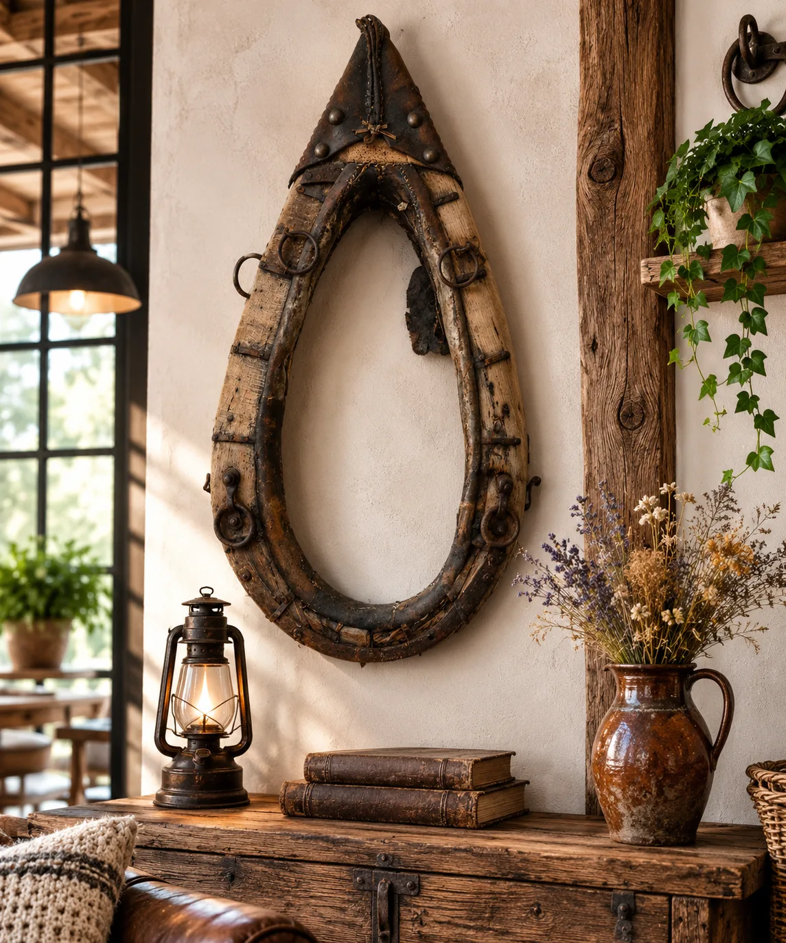 Stare Chomąto Końskie Uprząż Konna Vintage Rustykalne Loft Antyk